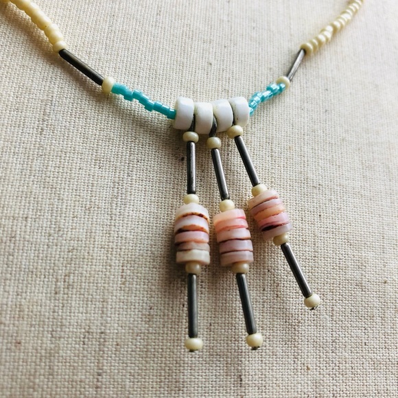 One of a kind beaded necklace - Picture 2 of 5